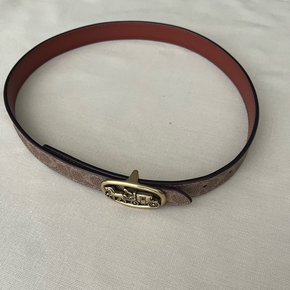 Coach Reversible Skinny Belt